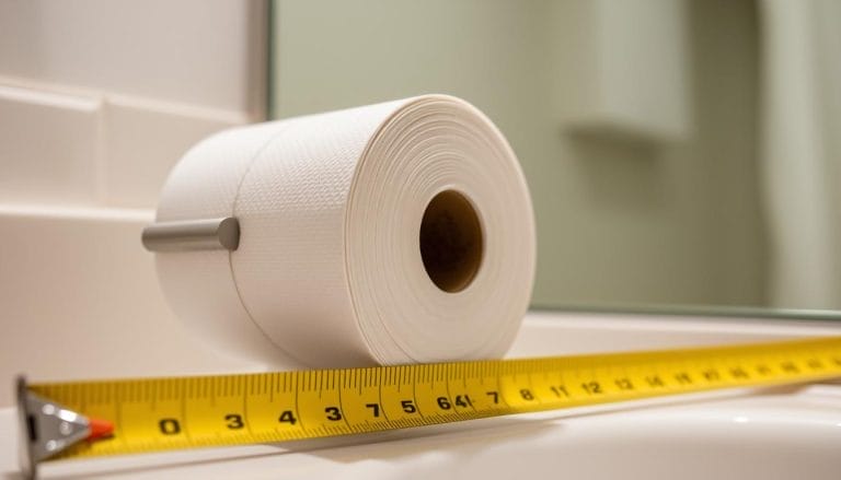 how long is a toilet paper roll tube in inches