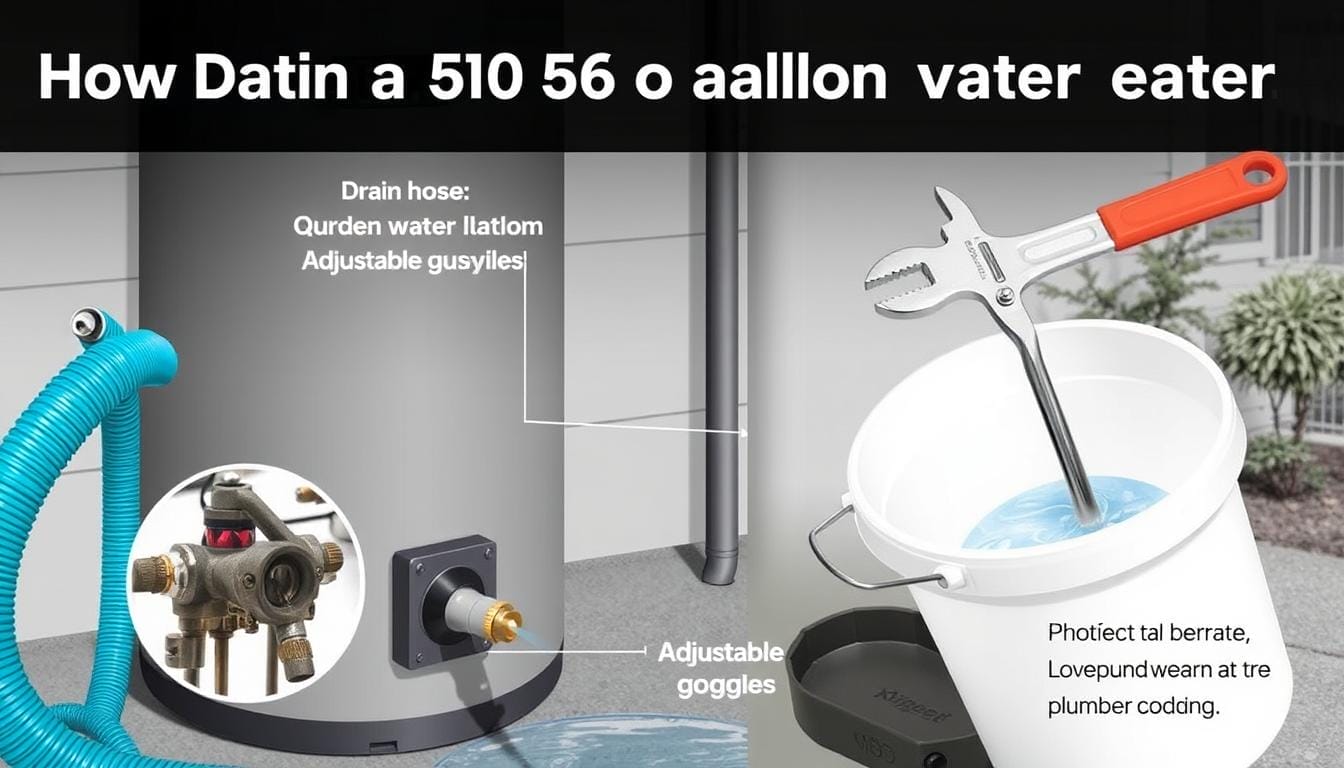 how to drain a 50 gallon water heater