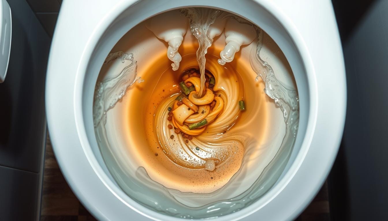 what happens when you flush the toilet