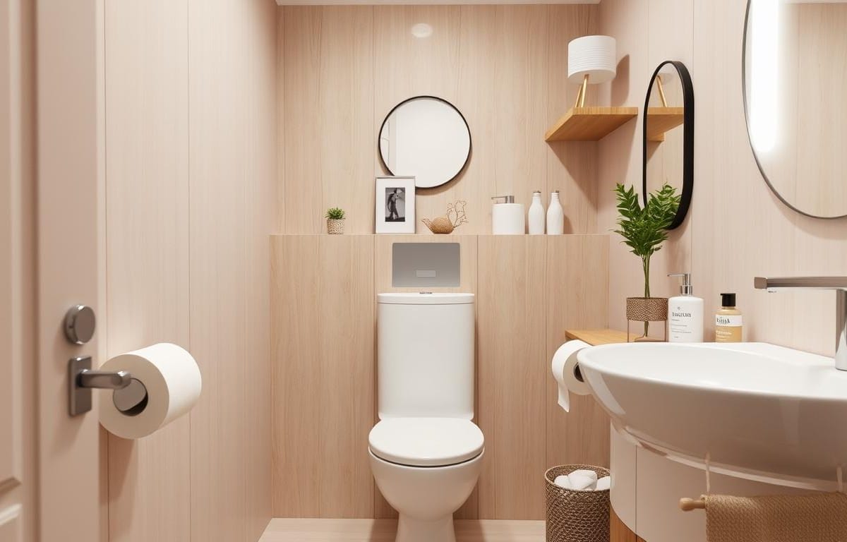 where to put toilet paper holder in small bathroom