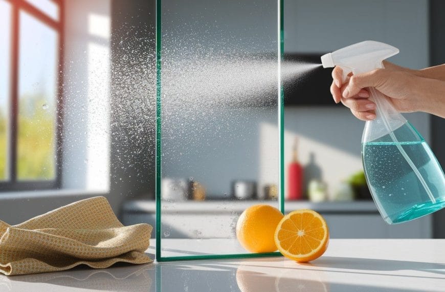 how to remove hard water stains from glass