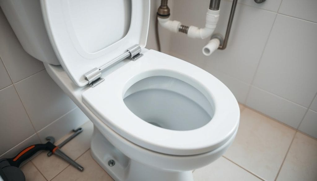 toilet seat adjustment