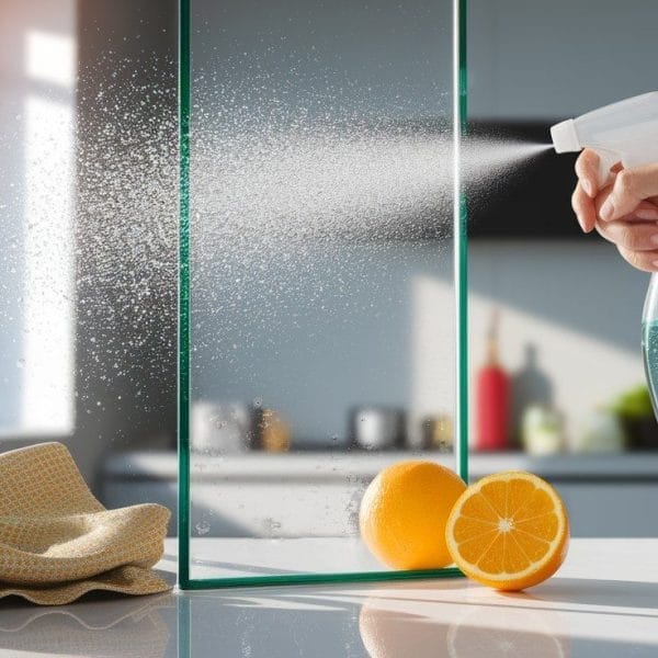 how to remove hard water stains from glass